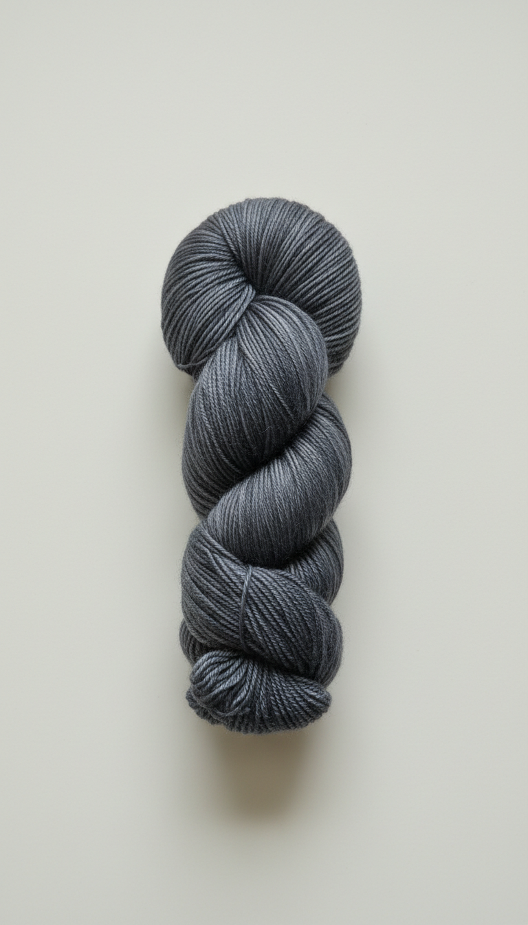 Hand-dyed batch in charcoal gray