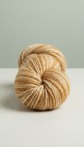 Alpaca blend skein in camel tan
