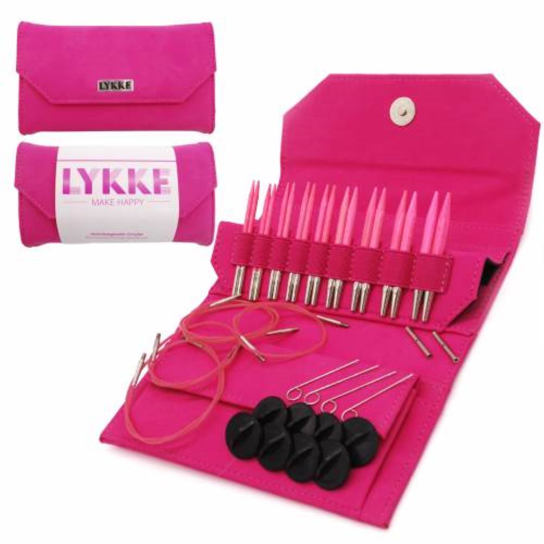 LYKKE Crafts Blush 3.5" Interchangeable Needles Starter Set - 9 Pairs