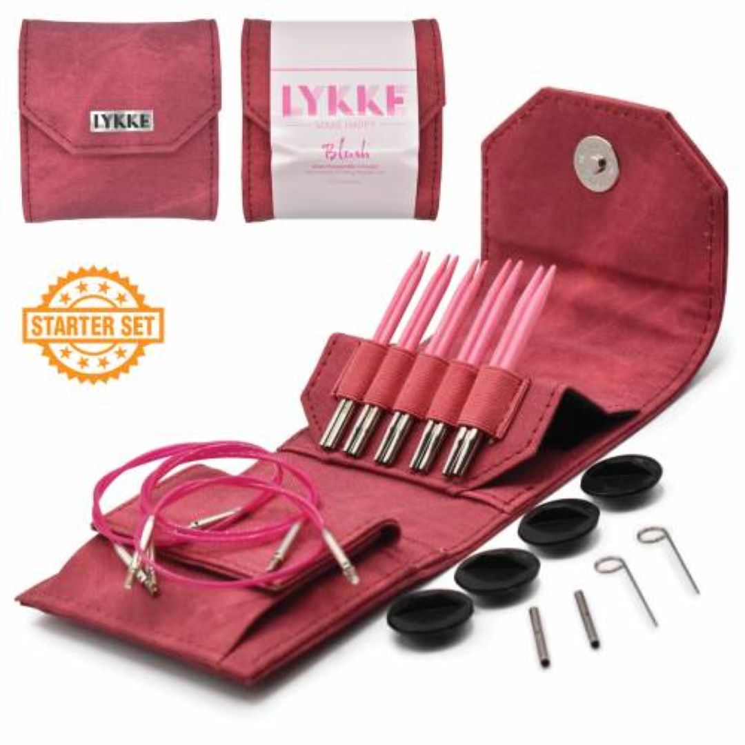 LYKKE Crafts Blush 3.5" Interchangeable Needles Starter Set - 5 Pairs