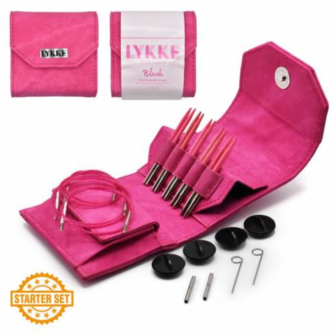LYKKE Crafts Blush 3.5" Interchangeable Needles Starter Set - 5 Pairs