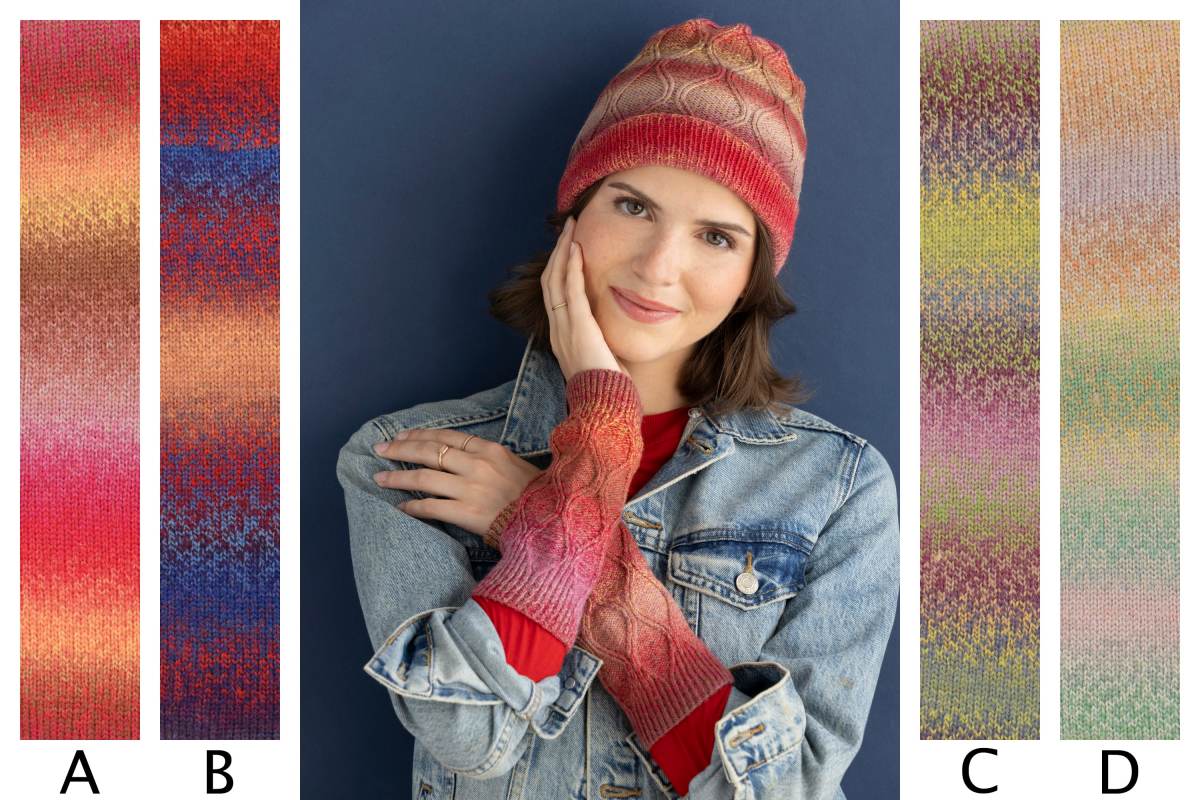 Ella Rae Cecilia Wristers and Beanie Kit