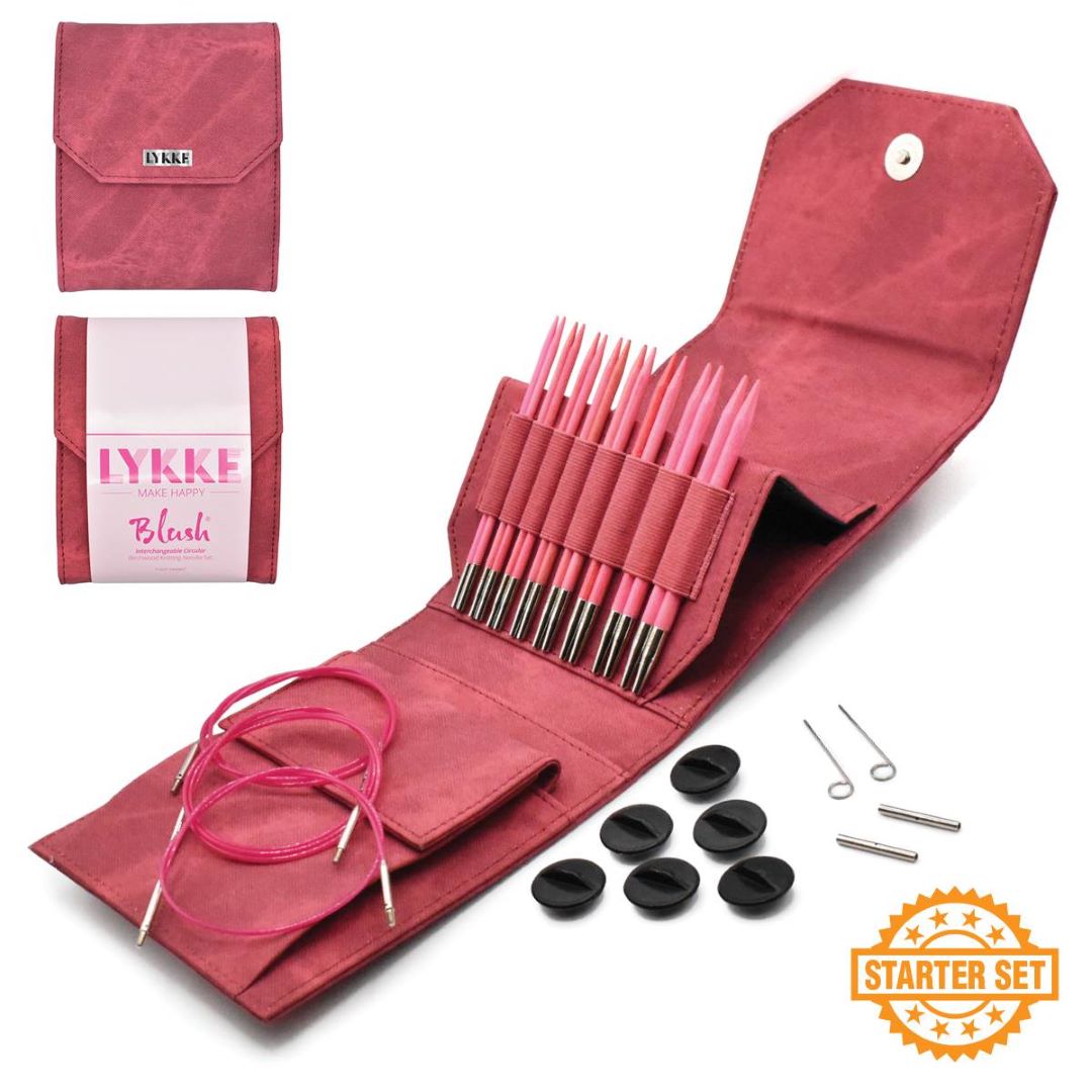 LYKKE Crafts Blush 5" Interchangeable Needles Starter Set - 8 Pairs