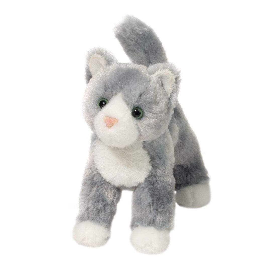 Douglas Scatter Gray Cat Plush Stuffed Animal, 8"
