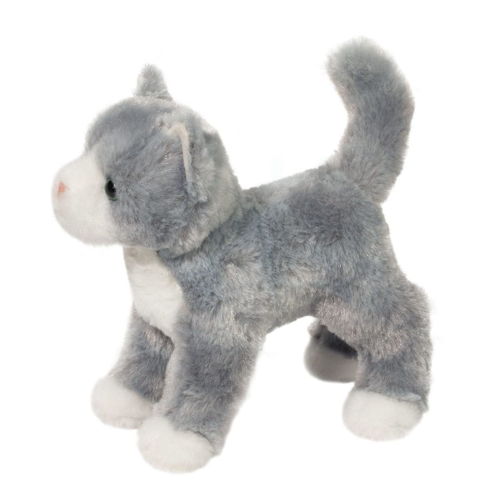 Douglas Scatter Gray Cat Plush Stuffed Animal, 8"