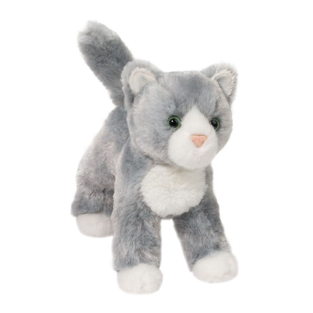 Douglas Scatter Gray Cat Plush Stuffed Animal, 8"