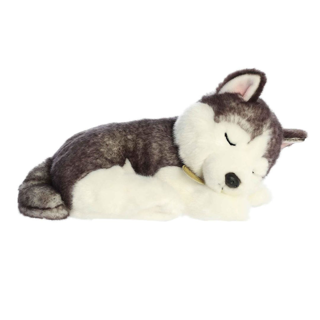 Aurora Miyoni Tots Sleeping Husky Pup Stuffed Animal