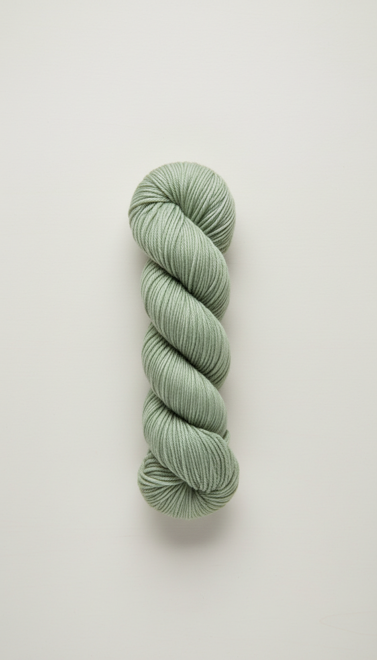 Merino wool skein in sage mist